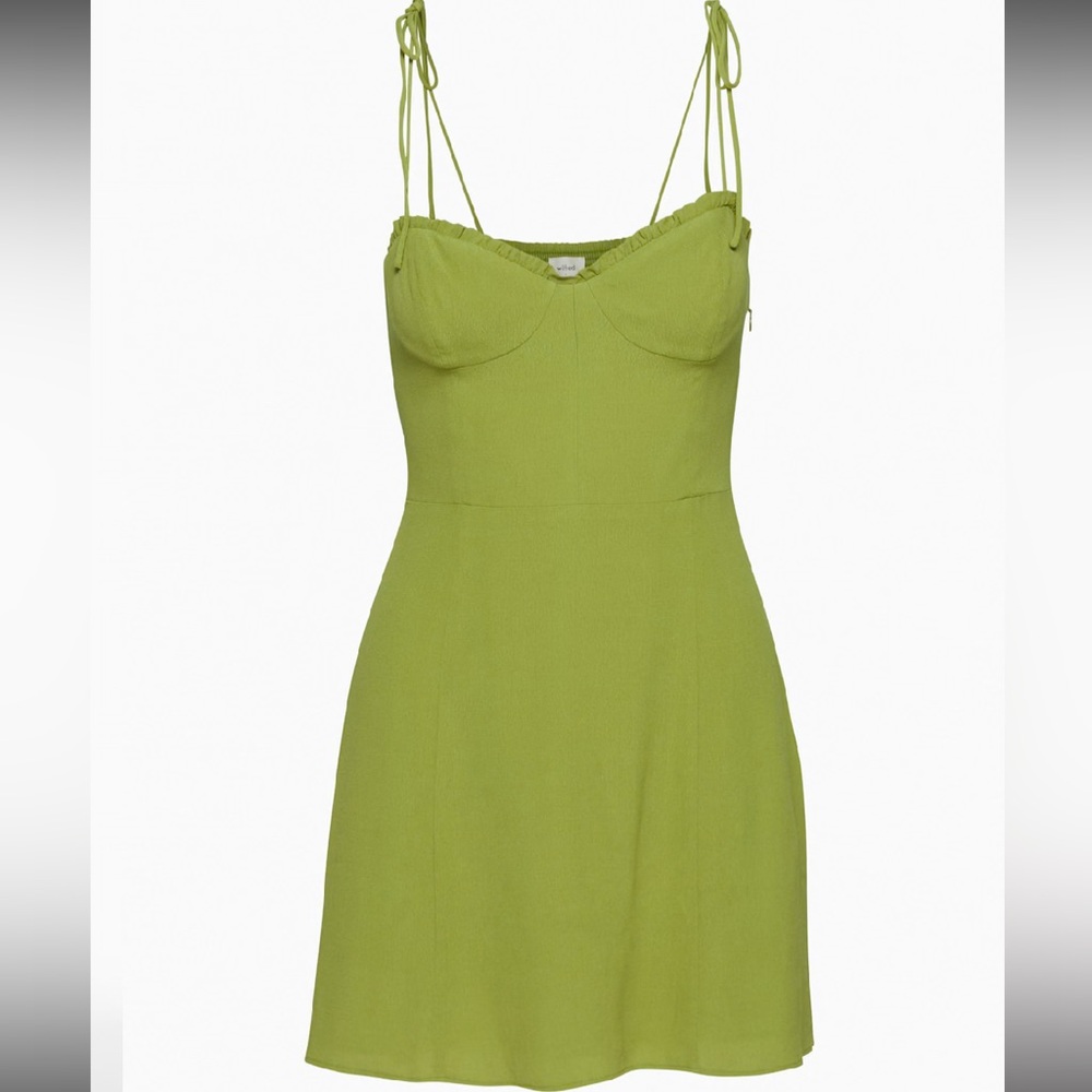 Wilfred Lime Green Mini Dress